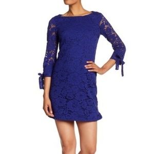 Vince Camuto Sheer Floral Lace Dress 6